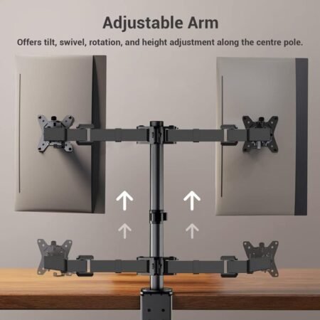 Ant Esports Pole Held Articulation Dual Monitor Arm MA112