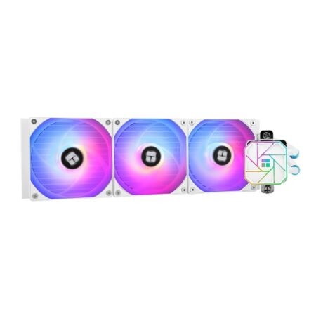 Thermalright Aqua Elite 360 White V3 Liquid CPU Cooler, 360 Cooling Row Size, 3 x 120mm PWM Fans, S-FDB Bearings,for AMD/AM4/AM5