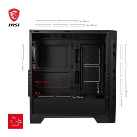 MSI MAG FORGE 320R Airflow