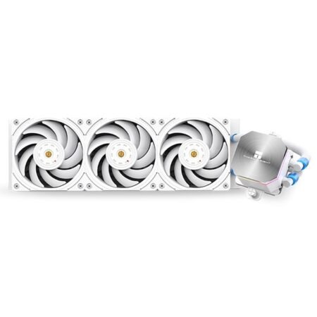 Thermalright Frozen Edge 360 White CPU Liquid Water Cooler with 120mm PWM Fan Cold Row Specification 360° Built-in Water Heatsink for AMD/AM4/AM5, Intel