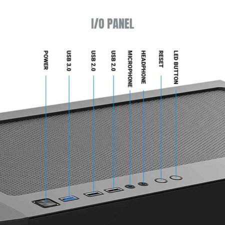 Ant Esports ICE-5000 RGB Black ( Computer Chassis Without Power Supply )