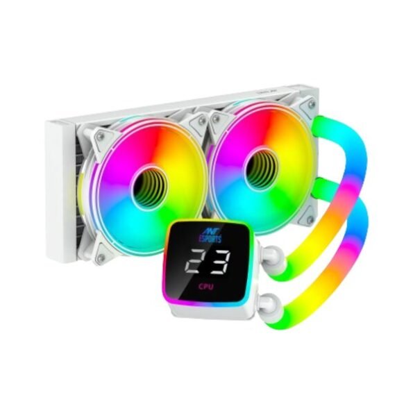 Ant Esports ICEGLOW-240 ARGB 240MM ARGB COOLER WITH WHITE ARGB TUBE