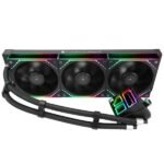 Thermalright Frozen Infinity 360 Black Liquid CPU Cooler,Triple PWM Fans with 2000RPM,Desktop CPU Aio Cooler,for AM4/AM5&Intel LGA1150/1151/1200/2011/1700/1851,Infinity Mirror PC CPU Water Cooler