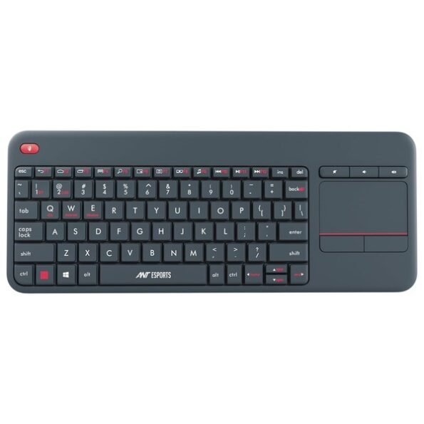 ANT ESPORTS WK100 WIRELESS KEYBOARD WITH BUILT-IN TOUCHPAD (GRAY)