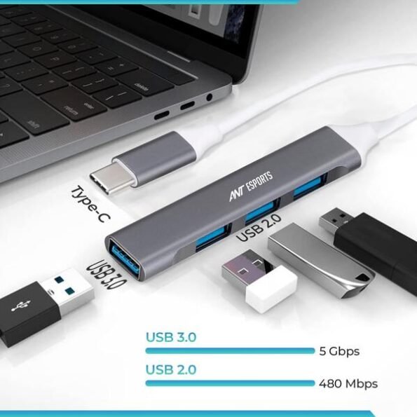 Ant Esports AEC410 TYPE C TO USB HUB