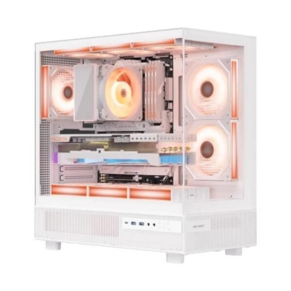 Ant Esports Chassis Crystal X6- White(Chassis Without Power Supply)