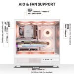 Ant Esports Chassis Crystal X6- White(Chassis Without Power Supply) 1(1)