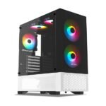 Ant Esports Chassis PEPPER 5F-Black & White (Chassis Without Power Supply)