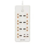 Ant Esports PS722 Power Strip with USB Ports (White) 1(1)