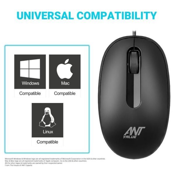 Ant Value OM120 Wired Optical Gaming Mouse