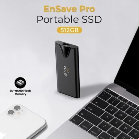 EVM ELITE ENSAVE PRO 512GB EXTERNAL SSD