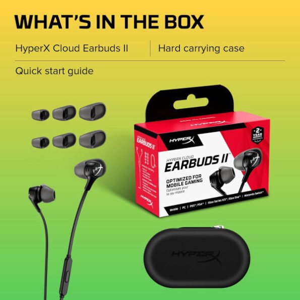 HYPERX CLOUD EARBUDS II BLACK