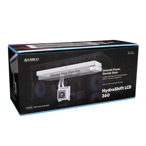 Lian Li HydroShift LCD 360 WHITE Cooler With Heatsink 4(1) Lian Li HydroShift LCD 360 WHITE Cooler With Heatsink