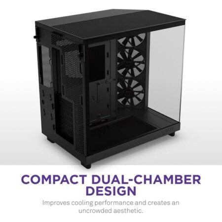 NZXT Chassis H6 Flow Compact Dual-chamber ATX Case