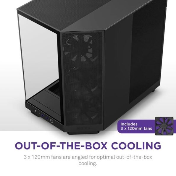 NZXT Chassis H6 Flow Compact Dual-chamber ATX Case