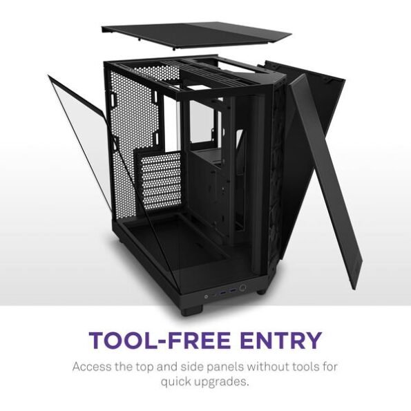 NZXT Chassis H6 Flow Compact Dual-chamber ATX Case