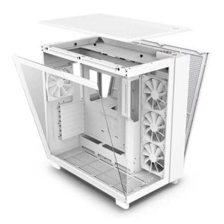 NZXT Chassis H9 Flow Edition ATX Mid Tower Chassis White