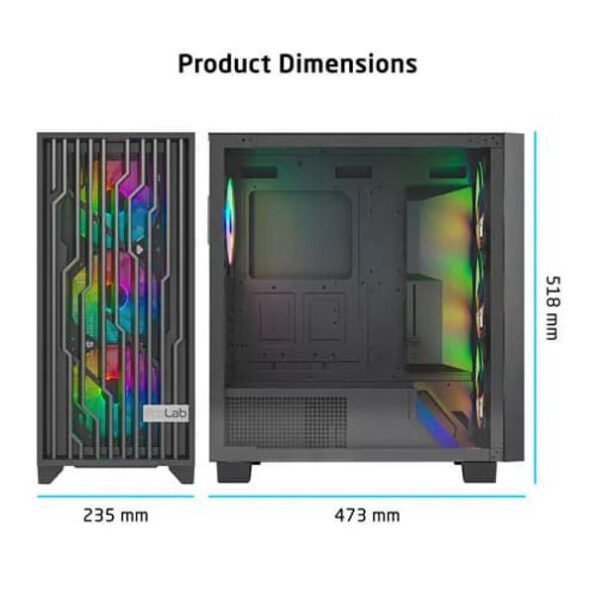 Prolab Design AI848 Mid Tower Computer Case