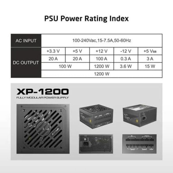 Prolab Design XPower XP-1200 Gold Power Supply Unit 5(1) Prolab Design XPower XP-1200 Gold Power Supply Unit