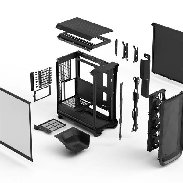 Fractal Design Meshify 3 Black TG Light Tint 5(1) Fractal Design Meshify 3 Black TG Light Tint