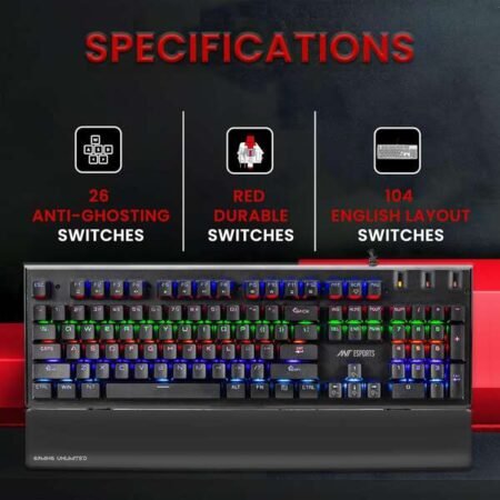 ANT ESPORTS MK3500 BACKLIT GAMING KEYBOARD