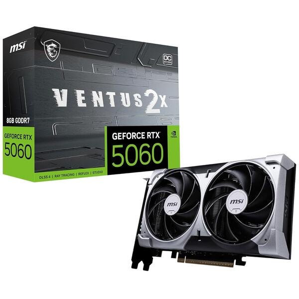 MSI RTX 5060 Ventus 2X OC 8GB GDDR7 BLACK 1(1) MSI RTX 5060 Ventus 2X OC 8GB GDDR7 BLACK