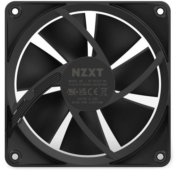 NZXT F120RGB - 120mm RGB Fans Black - Image 3