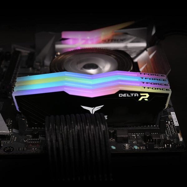 T-Force DDR4 Delta RGB Kits Black 3200MHz 16GB x 2 RAM - Image 4