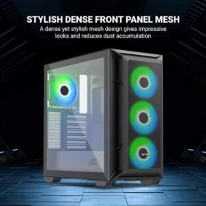 Ant Esports Chassis 611 Air Black (Chassis Without PSU)