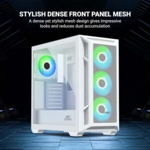Ant Esports Chassis 611 Air White (Without PSU)