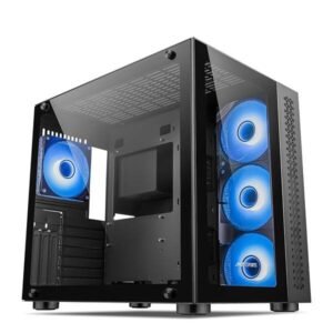 Ant Esports Chassis Crystal -Black (Without PSU)
