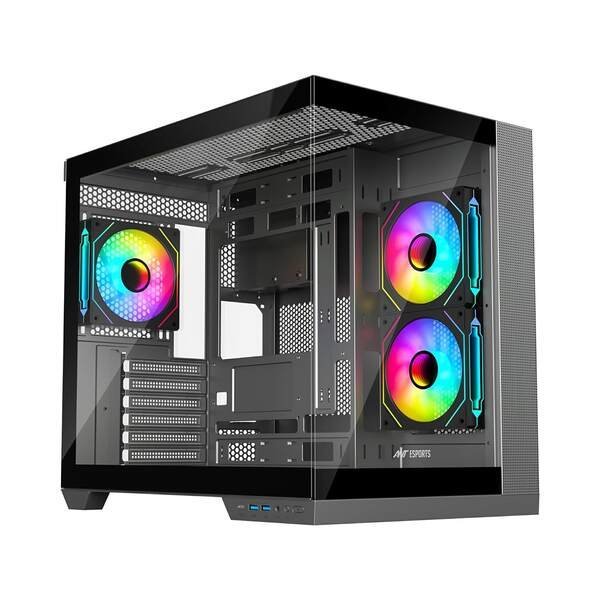 Ant Esports Chassis Crystal X4 -Grey (Without Power Supply)