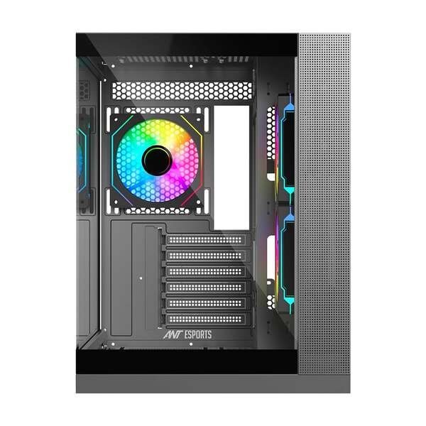 Ant Esports Chassis Crystal X4 -Grey (Without Power Supply) - Image 4