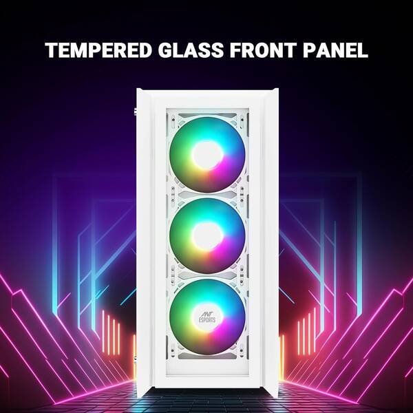 Ant Esports Chassis ICE-170TG-White (Chassis Without Power Supply) - Image 3