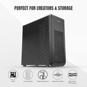 Ant Esports Chassis VANGUARD Black (Without Power Supply)