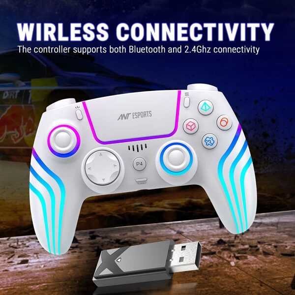 Ant Esports GP400 Wireless GamepadĀ - White - Image 3