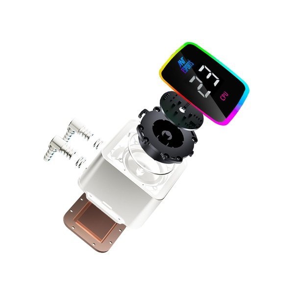 Ant Esports ICEGLOW-240MM ARGB LIQUID COOLER WHITE - Image 4
