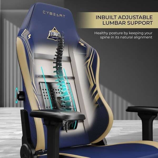 CYBEART GUJARAT TITANS 2024 GAMING CHAIR - Image 4