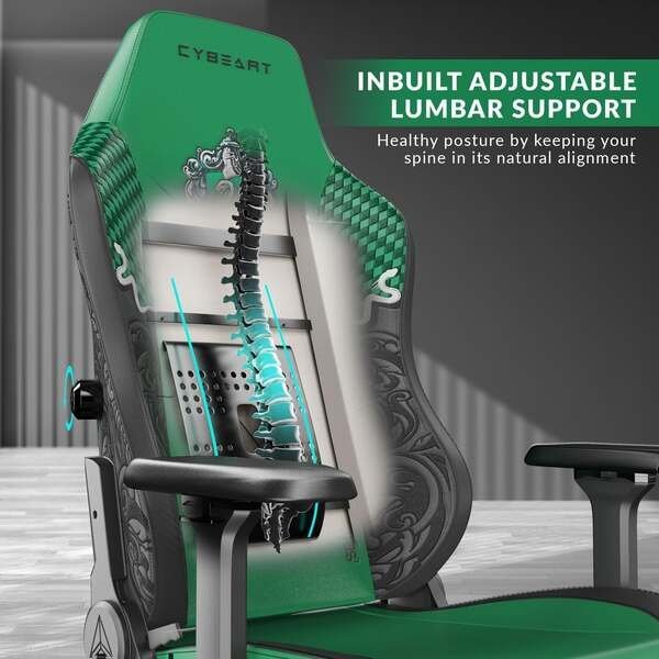 CYBEART HARRY POTTER : SLYTHERIN GAMING CHAIR - Image 4
