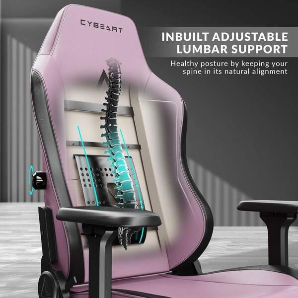 CYBEART PRETTY PINK GAMING CHAIR - Image 4