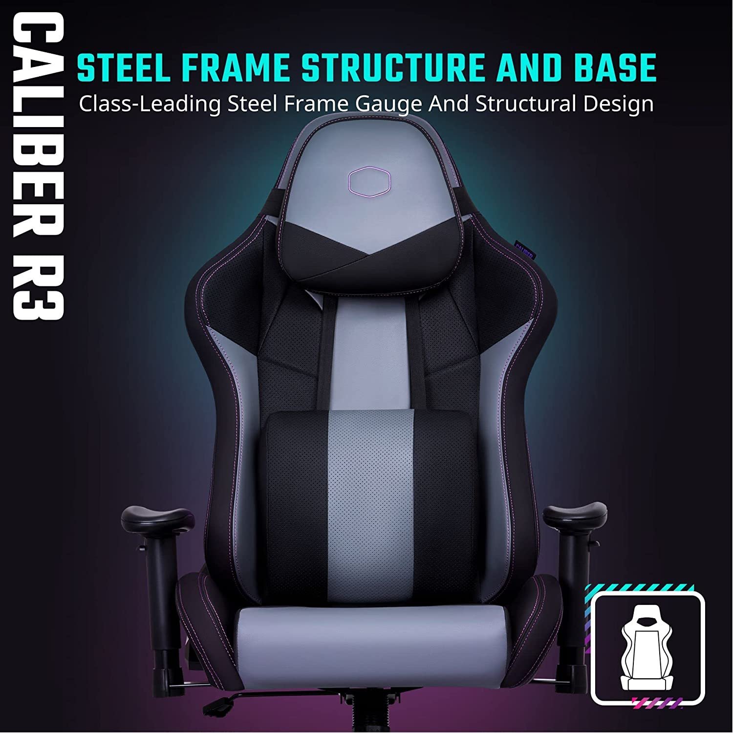 Cooler Master Caliber R3 Black Gaming Chair - Image 6