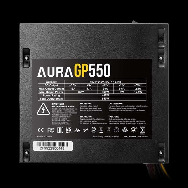 GAMDIAS AURA GP550 SMPS - Image 5