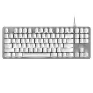 RAZAR BLACKWIDOW LITE SILENT MECHANICAL GAMING KEYBOARD MERCURY US LAYOUT FRML (Orange Switch)