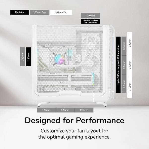 Hyte X50 Air Snow White Case