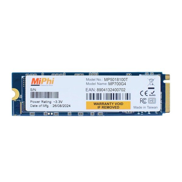 MIPHI 1TB GEN4 NVME 7200MB/S