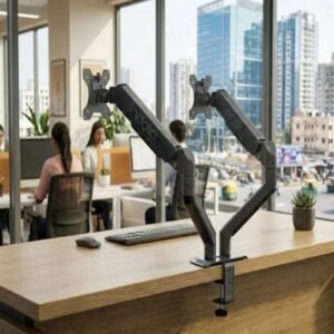 INDALIO DUAL MONITOR GAS SPRING DESKMOUNT