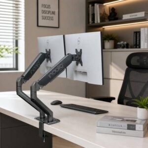 INDALIO DUAL MONITOR GAS SPRING DESKMOUNT